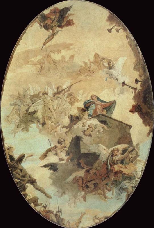 Giovanni Battista Tiepolo Miracle of the Holy House of Loreto France oil painting art